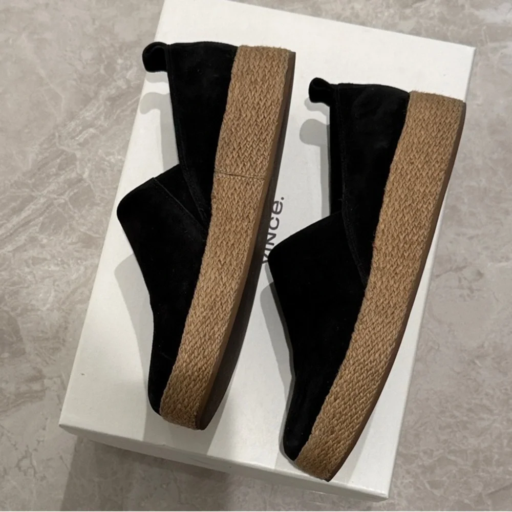 Vince Men's Black Suede Loafers